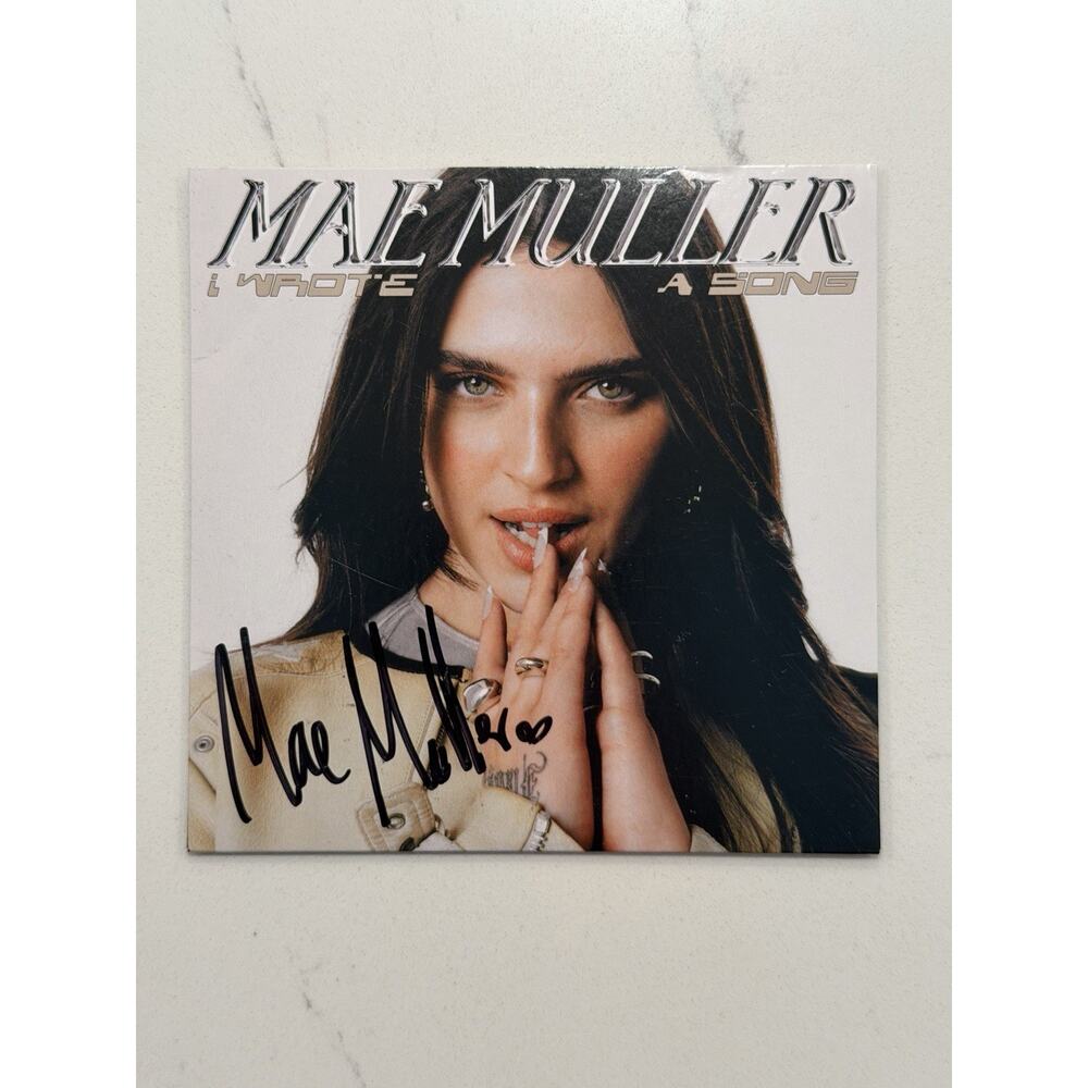 MAE MULLER -I WROTE A SONG UK SIGNED CD 500 ONLY. NEW. Eurovision AUTOGRAPHED #4